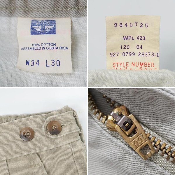 画像4: Late 90's DOCKERS 2タック チノトラウザー "W34 L30" (4)