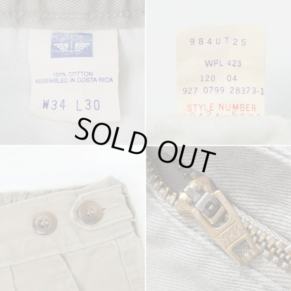 画像4: Late 90's DOCKERS 2タック チノトラウザー "W34 L30" (4)