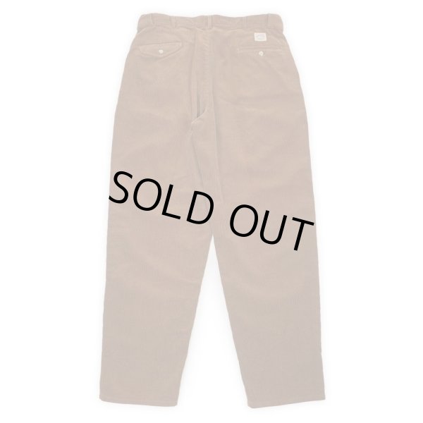 画像1: Early 90's Polo Ralph Lauren 2タック 太畝コーデュロイトラウザー "MADE IN USA / W35 L32" (1)