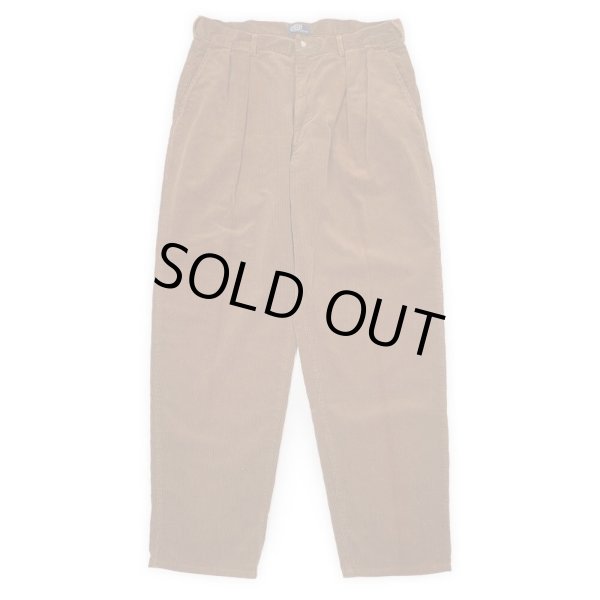 画像2: Early 90's Polo Ralph Lauren 2タック 太畝コーデュロイトラウザー "MADE IN USA / W35 L32" (2)