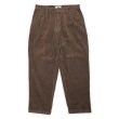 画像1: 90's CITY STREETS 2タック 太畝コーデュロイパンツ "BROWN" (1)
