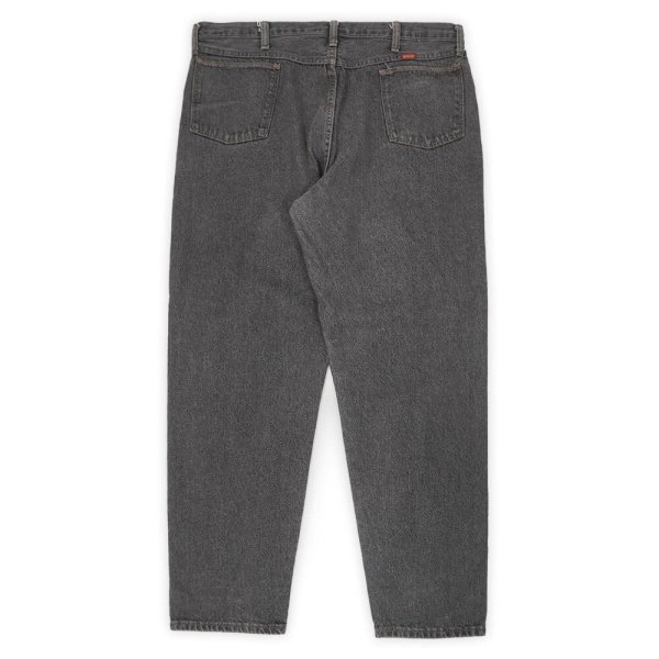 画像2: 90's RUSTLER 先染めブラックデニムパンツ "MADE IN USA / W38 L32" (2)