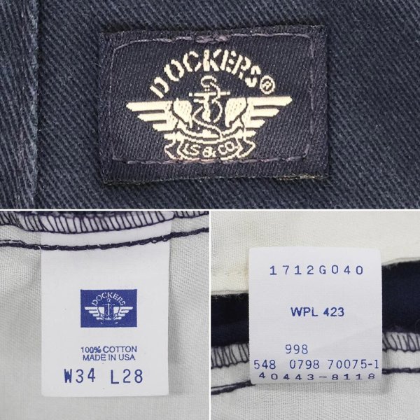 画像3: 90's DOCKERS 2タック チノトラウザー "MADE IN USA / W34 L28" (3)