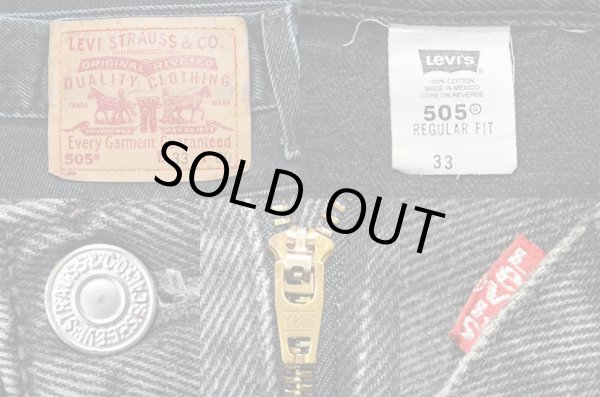 画像3: 90-00's Levi's 505 ブラックデニムショーツ (3)