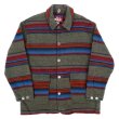 画像1: 90's Woolrich ネイティブボーダー柄 ウールジャケット (1)