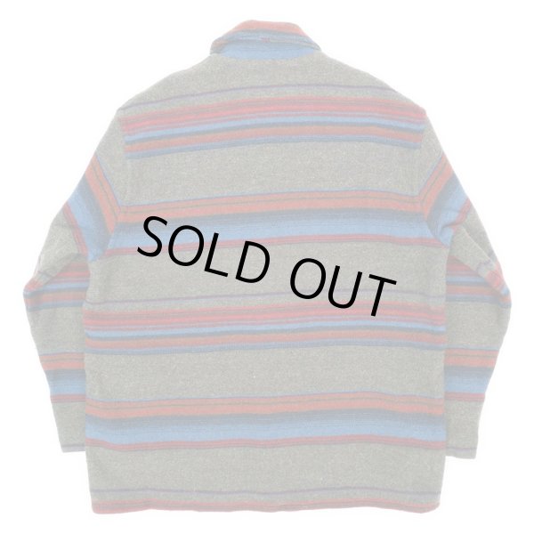 画像2: 90's Woolrich ネイティブボーダー柄 ウールジャケット (2)