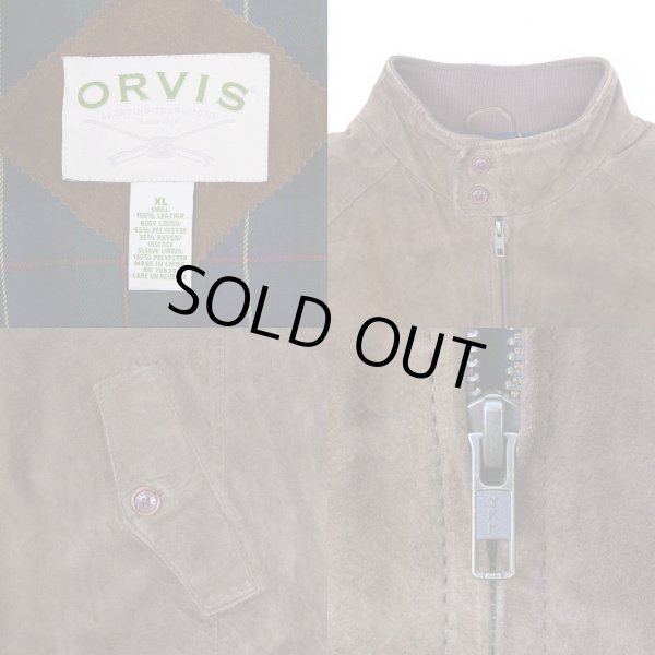 画像3: 90-00's ORVIS スウェード ハリントンジャケット (3)