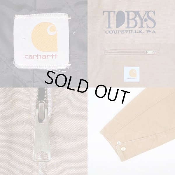 画像3: 00's Carhartt デトロイトジャケット “企業ロゴ刺繍” (3)
