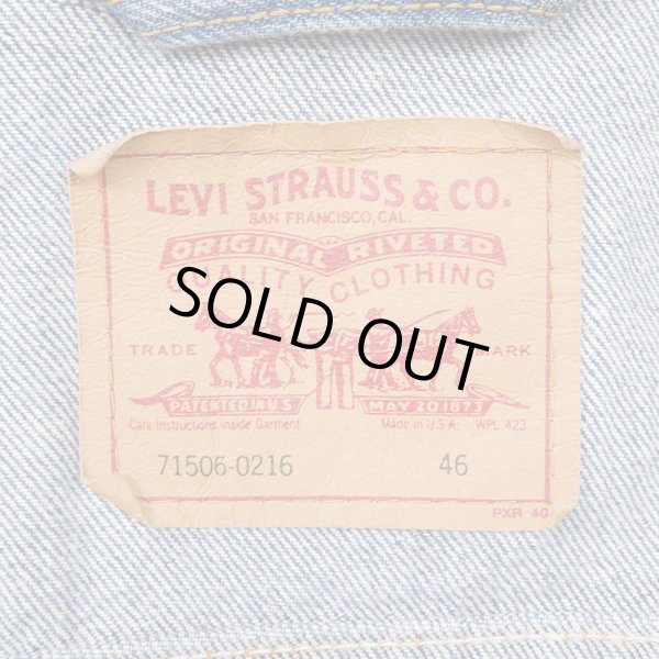 画像3: 90's Levi's 71506-0216 デニムジャケット "MADE IN USA / size46" (3)
