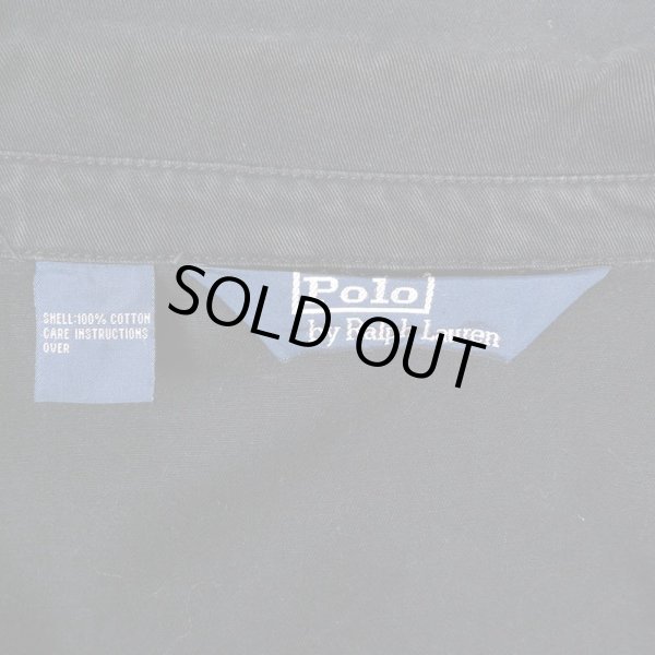 画像3: 90's Polo Ralph Lauren コットンツイル スウィングトップ "BLACK" (3)