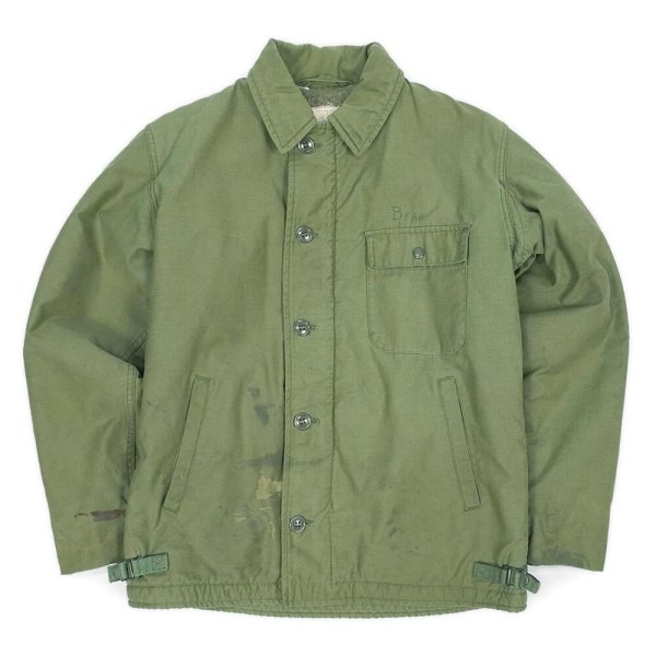 画像1: 60's US.NAVY A-2 デッキジャケット "MEDIUM / STENCIL" (1)