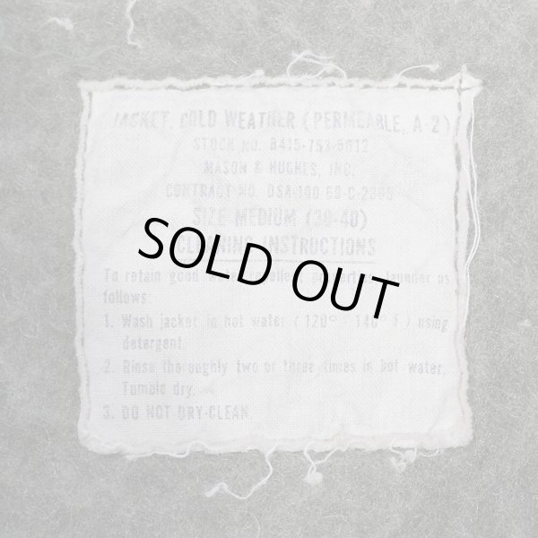 画像3: 60's US.NAVY A-2 デッキジャケット "MEDIUM / STENCIL" (3)