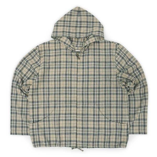 画像1: 90's L'OFFICIEL リネン フーディージャケット (1)