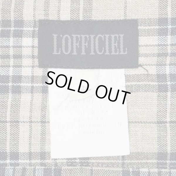 画像2: 90's L'OFFICIEL リネン フーディージャケット (2)