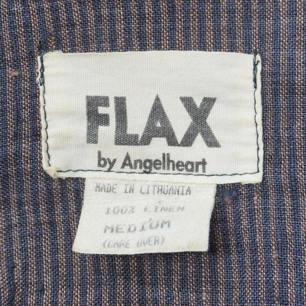 画像3: 90's FLAX ストライプ柄 リネンジャケット (3)