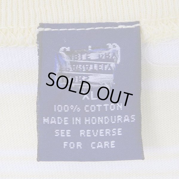 画像2: 90's OLD GAP マルチボーダー ポケットTシャツ "YELLOW×WHITE" (2)