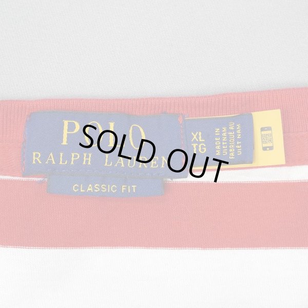 画像2: 00's Polo Ralph Lauren ボーダーTシャツ "RED×WHITE" (2)