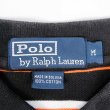 画像2: 90's Polo Ralph Lauren マルチボーダー柄 ポロシャツ "BLACK BASE” (2)