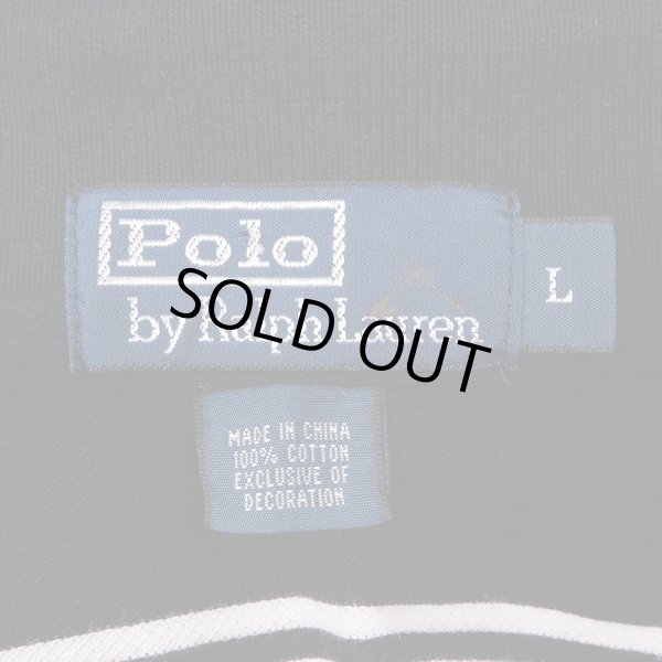 画像2: 90-00's Polo Ralph Lauren ボーダー柄 ポロシャツ (2)