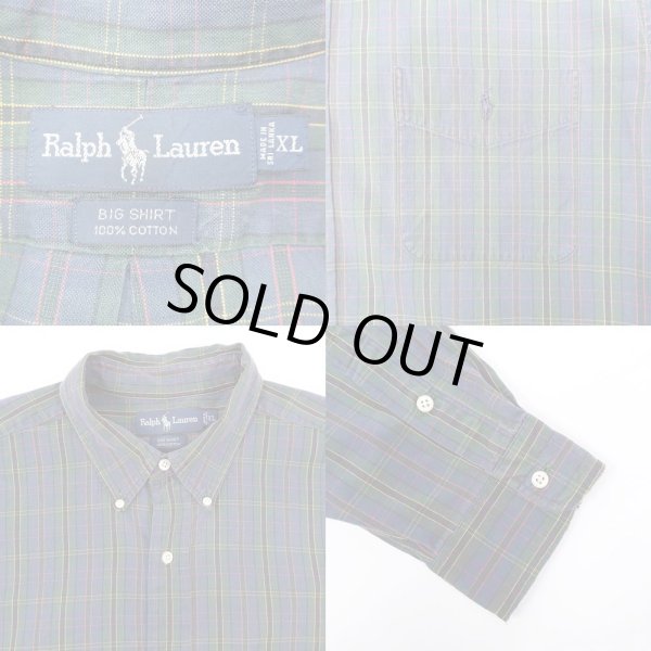 画像3: 90's Polo Ralph Lauren ボタンダウンシャツ “BIG SHIRT” (3)