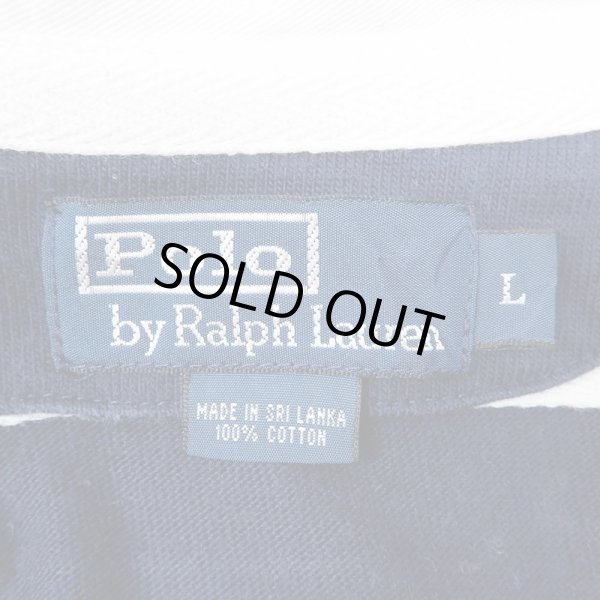 画像2: 90's Polo Ralph Lauren ワイドボーダー柄 ラガーシャツ (2)