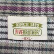 画像2: 90's FIVE BROTHER ヘビーネルシャツ "2XL" (2)