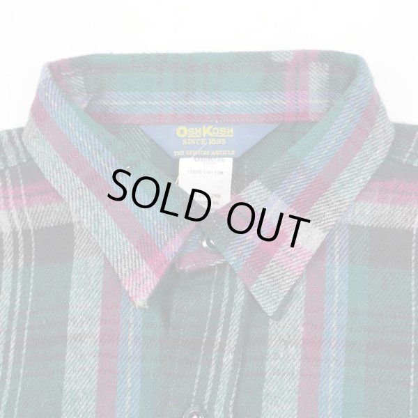 画像4: 90's OSHKOSH ヘビーネルシャツ "DEADSTOCK" (4)