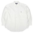画像1: 90's Polo Ralph Lauren ボタンダウンシャツ “BIG SHIRT / WHITE” (1)