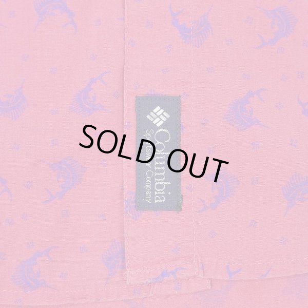 画像3: Early 90's Columbia S/S 総柄 レギュラーカラーシャツ (3)