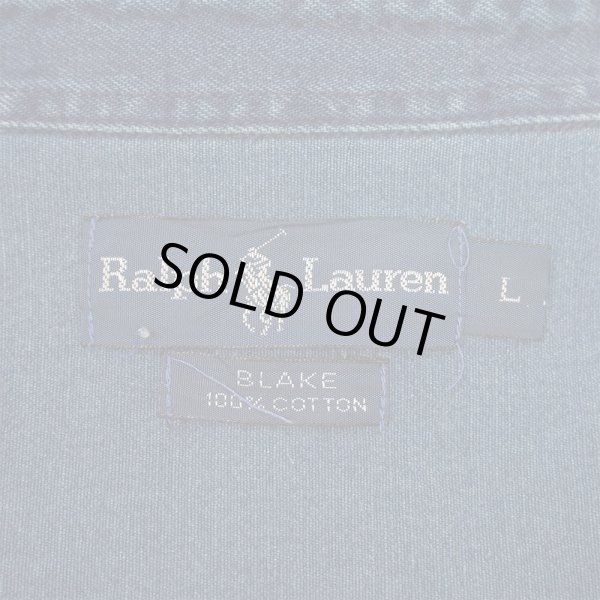 画像2: 90-00's Polo Ralph Lauren デニムボタンダウンシャツ (2)