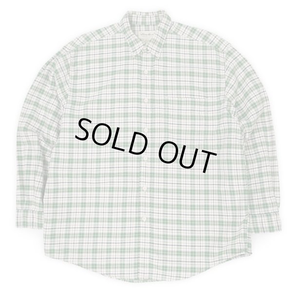 画像1: 90's Eddie Bauer ボタンダウンシャツ “Green Plaid” (1)