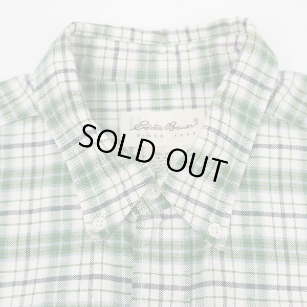 画像3: 90's Eddie Bauer ボタンダウンシャツ “Green Plaid” (3)