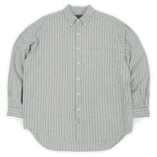 90s vintage patagonia ストライプ L/S コットン シャツ 80s~90s patagonia Stripe Cotton L/S Shirt 黄緑 M パタゴニア