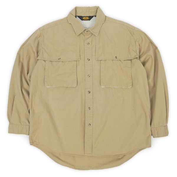 画像1: 90's WOOLRICH チノツイル トレイルシャツ (1)