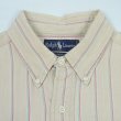 画像3: Early 90's Polo Ralph Lauren マルチストライプ柄 S/S ボタンダウンシャツ (3)