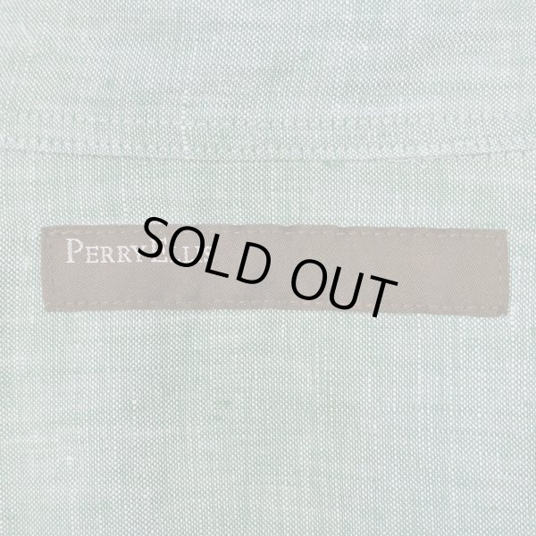 画像2: 00's PERRY ELLIS レギュラーカラー リネンシャツ "DEADSTOCK" (2)