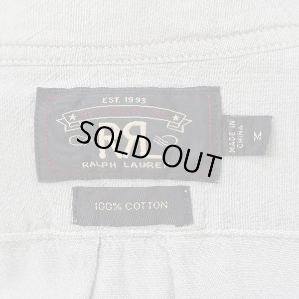 画像2: 00's RRL グレーシャンブレー ボタンダウンシャツ (2)