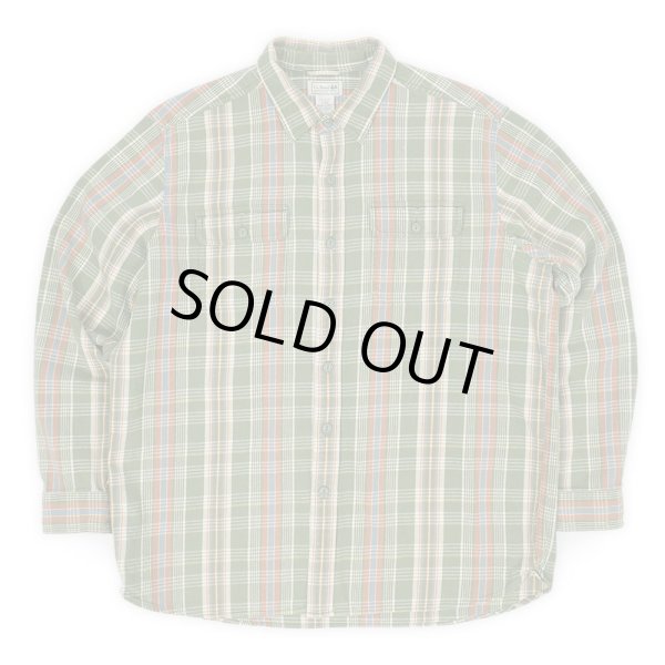 画像1: 00's L.L.Bean リネンMIX ヘビーネルシャツ (1)