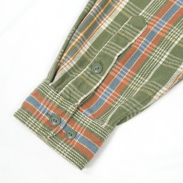 画像5: 00's L.L.Bean リネンMIX ヘビーネルシャツ (5)