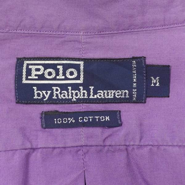 画像2: Early 90's Polo Ralph Lauren レギュラーカラーシャツ "ポニー無し" (2)