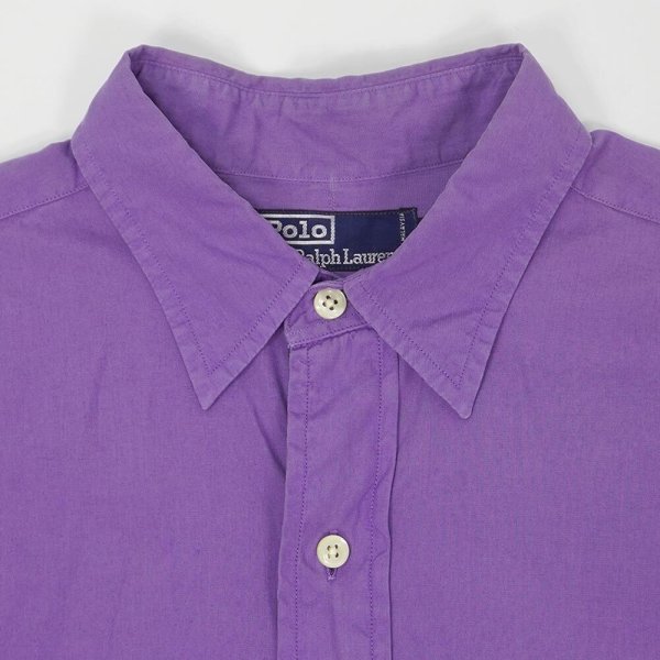 画像3: Early 90's Polo Ralph Lauren レギュラーカラーシャツ "ポニー無し" (3)