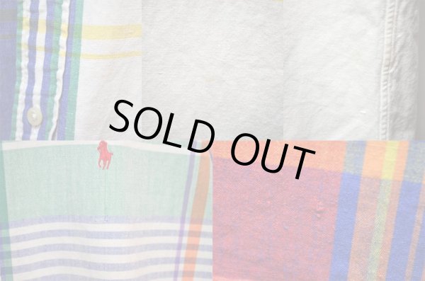 画像4: 90's Polo Ralph Lauren マドラスチェック柄 S/S ボタンダウンシャツ “MADE IN USA” (4)