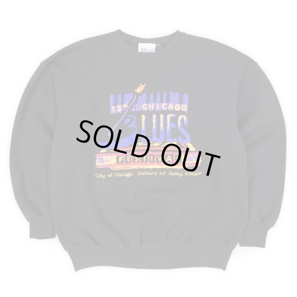 画像1: 90's CHICAGO BLUES FES プリントスウェット (1)