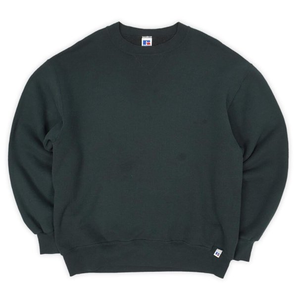 画像1: 90's RUSSELL 前V ブランクスウェット “BLACK / US COMPONENTS” (1)