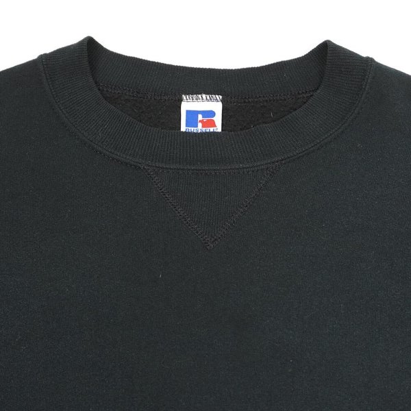 画像3: 90's RUSSELL 前V ブランクスウェット “BLACK / US COMPONENTS” (3)