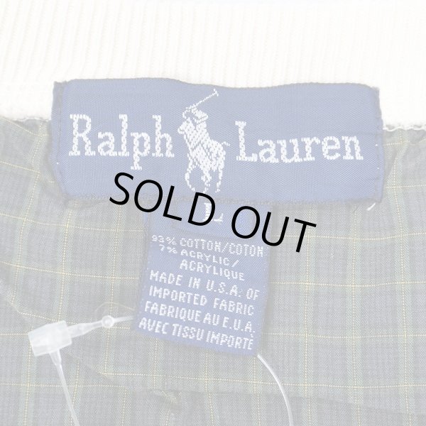 画像2: Early 90's Polo Ralph Lauren ロゴ刺繍 スウェット "MADE IN USA" (2)