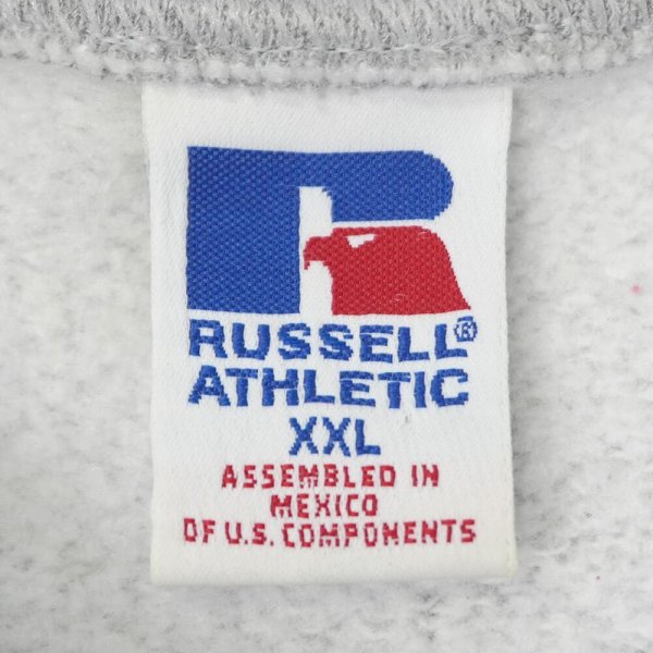 画像2: 90-00s RUSSELL ハーフジップ ブランクスウェット “USA COMPONENTS” (2)
