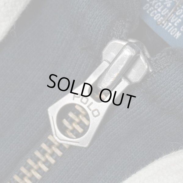 画像4: 00's Polo Ralph Lauren フルジップ スウェットパーカー "FADE BLACK" (4)