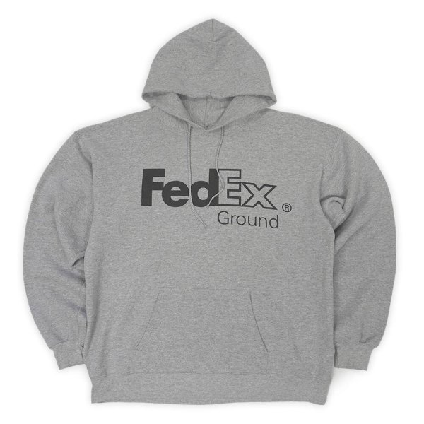 画像1: 00's FedEx ロゴプリント スウェットパーカー (1)