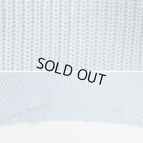 画像3: 80's Eddie Bauer コットンニット "黒タグ / SAX BLUE" (3)